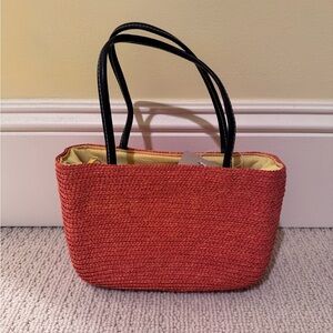 Elegant orange Woven Tote Bag